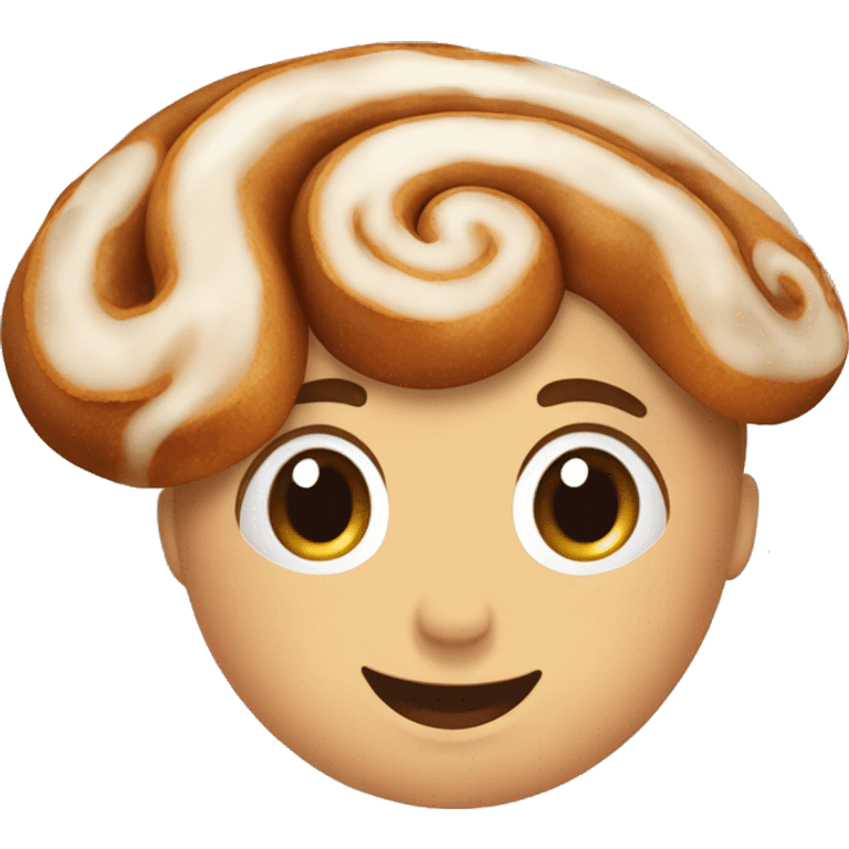 Realistic cinnamon roll ￼ emoji