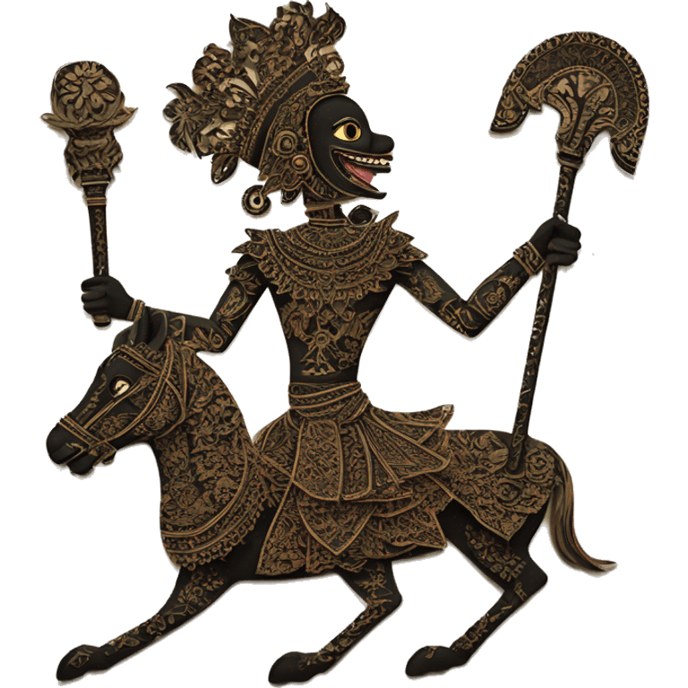 The **Wayang Kulit emoji** would depict iconic shadow puppets, featuring intricate designs and traditional leather textures, blending cultural heritage with digital art. emoji