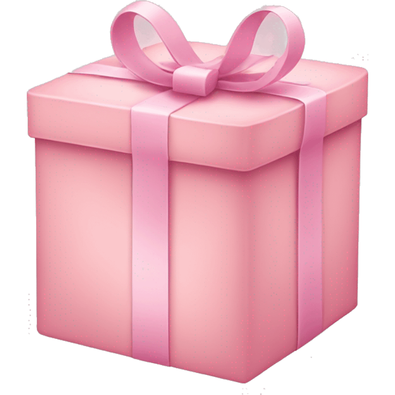 Light pink heart-shaped gift box emoji