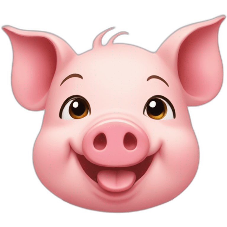 Happy pig emoji