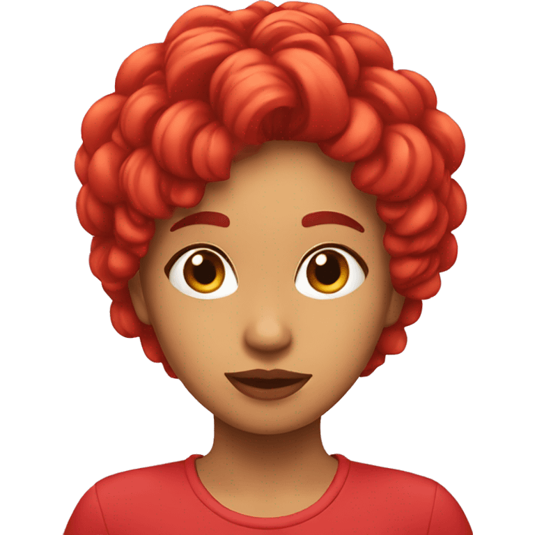 Chica pelo rojo emoji