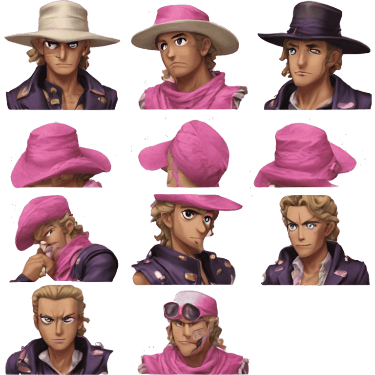 Tusk act 4 pink part 7 steel ball run jojos bizzare adventure emoji