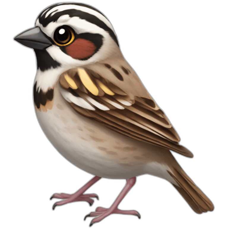 Manga sparrow bird emoji