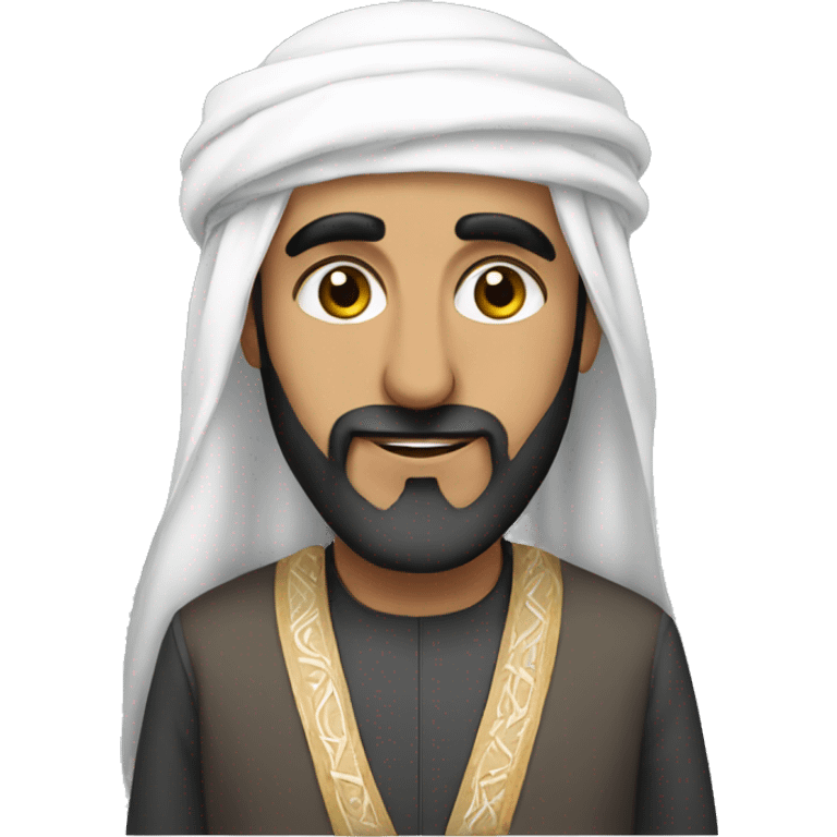 Sheikh wearing a dishdash emoji