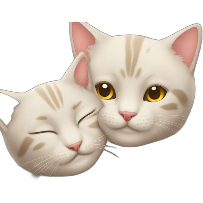 cats-cuddling emoji