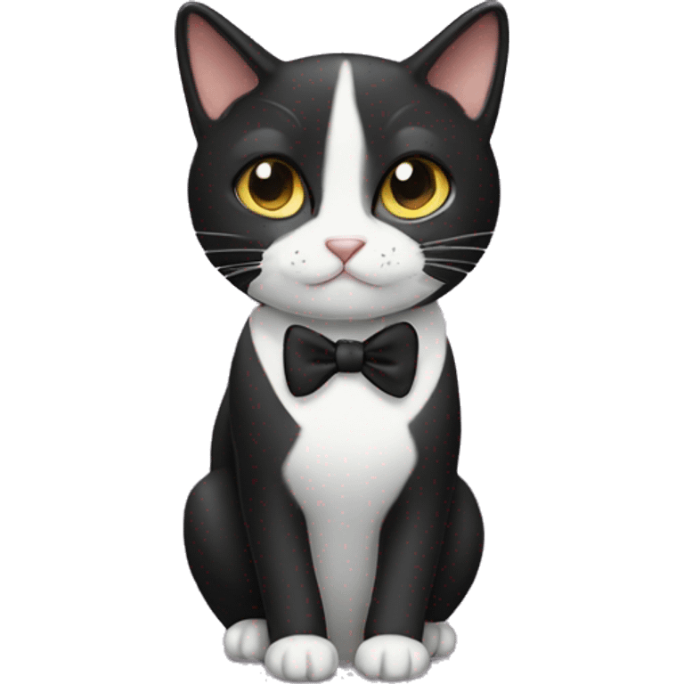 Tuxedo cat emoji