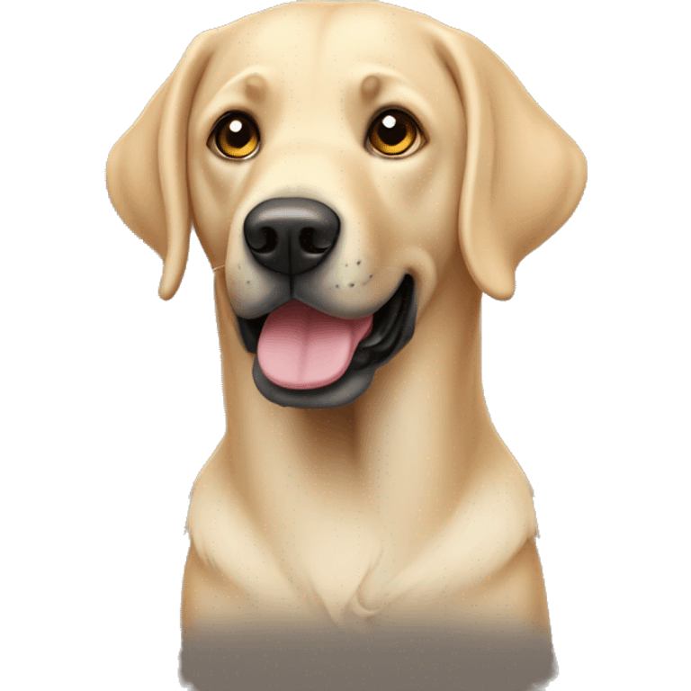 Ein schwarzer Labrador  emoji