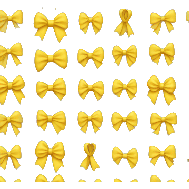 Yellow bow  emoji