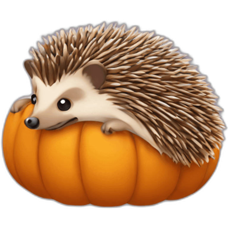 hedgehog pumpkin emoji