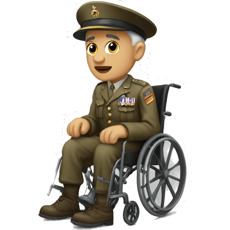 disabled ww1 veteran without leg emoji