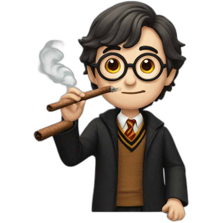 Harry potter smoking a cigar emoji