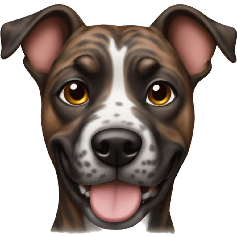 Brindle dog emoji