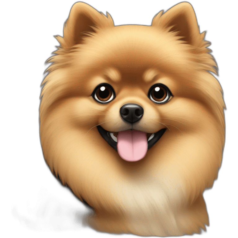 black and tan pomeranian emoji