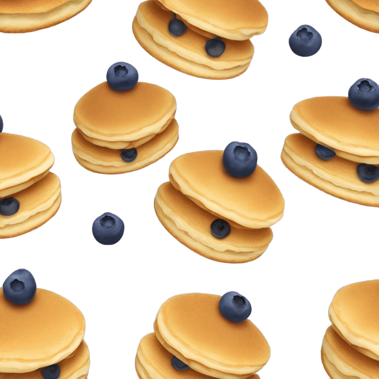 Pancakes with blueberry on top emoji