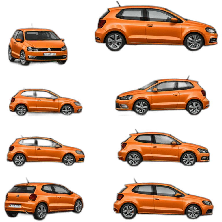 volkswagen polo orange emoji