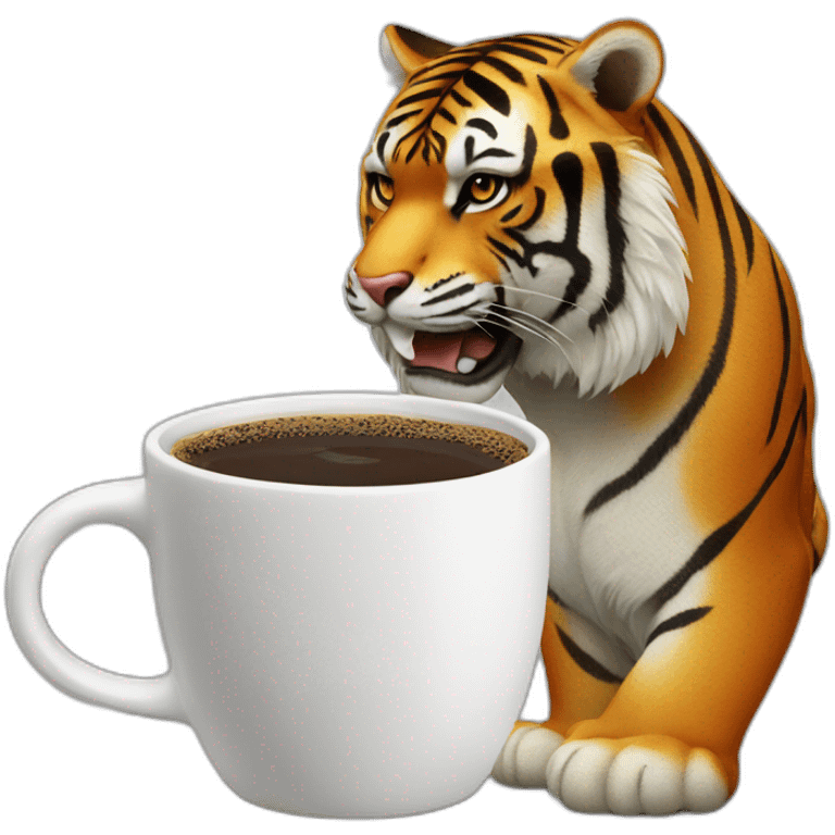 Tiger koffie emoji