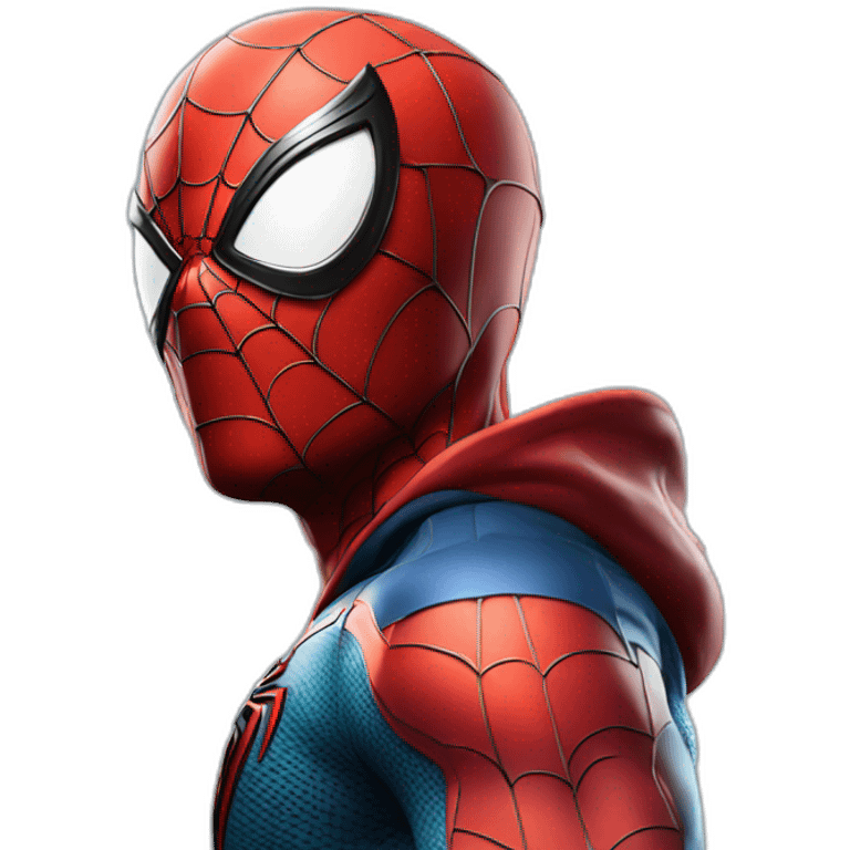 Spider man avec un casque emoji