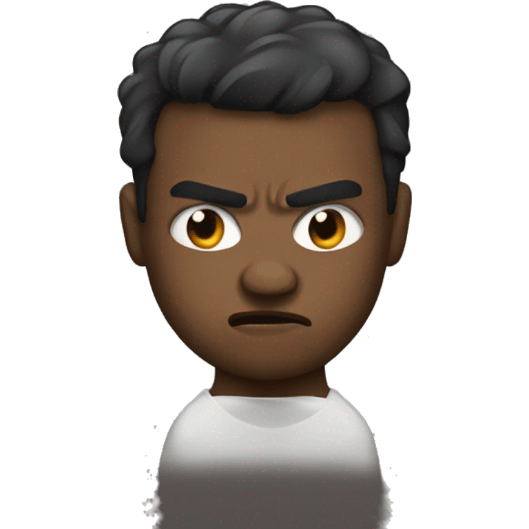 black angry emoji emoji