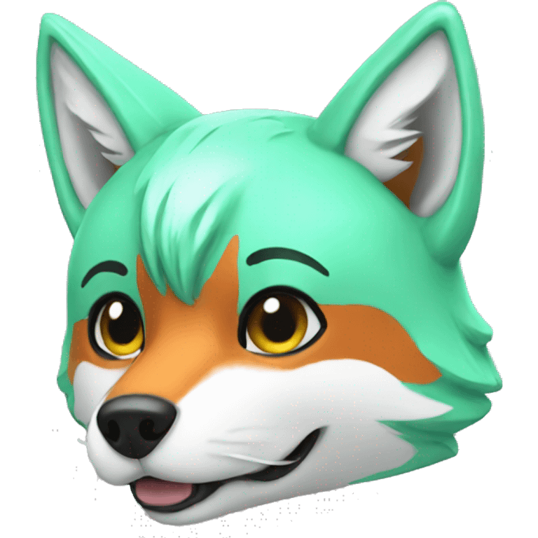 Mint fox emoji