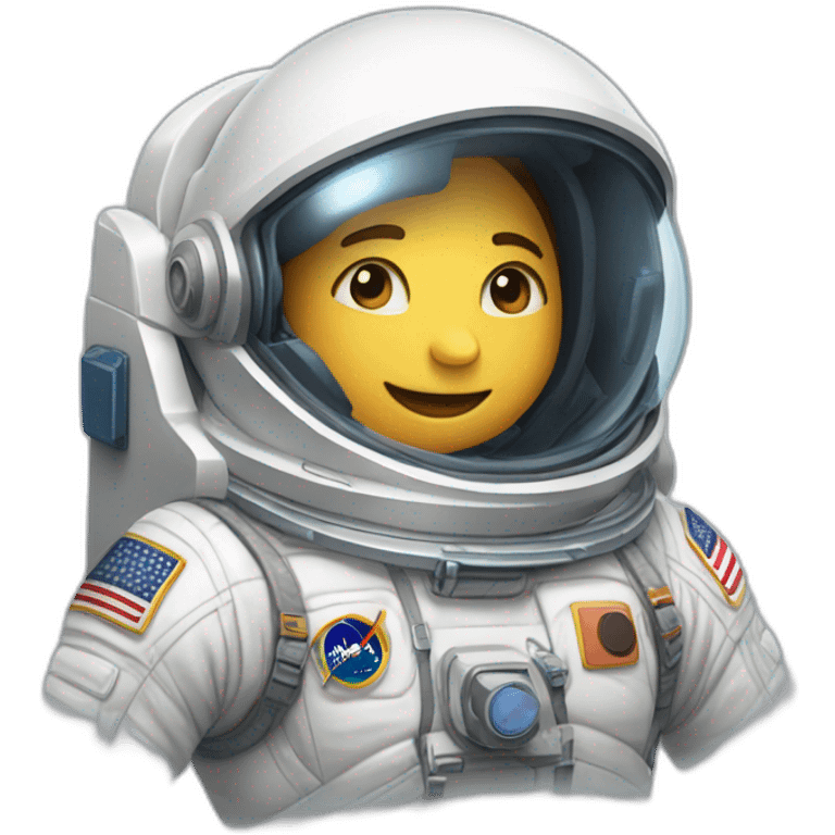 Astronauta flotando en el espacio emoji