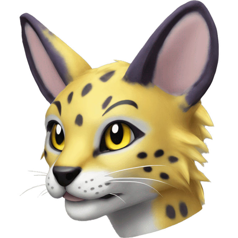 Anthro Renamon-Vernid-Serval-Lombax emoji