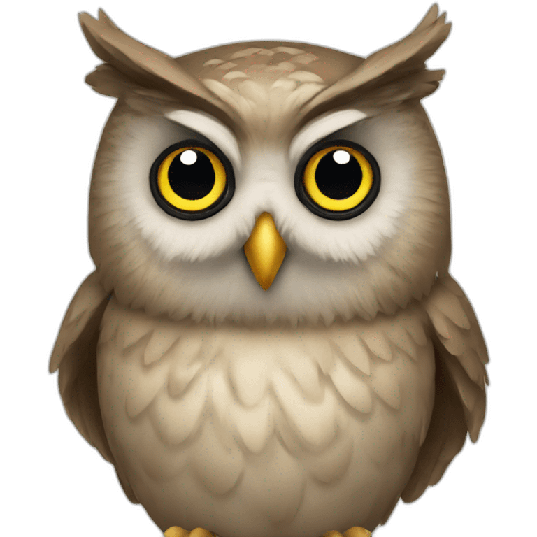 owl logo for English school emoji