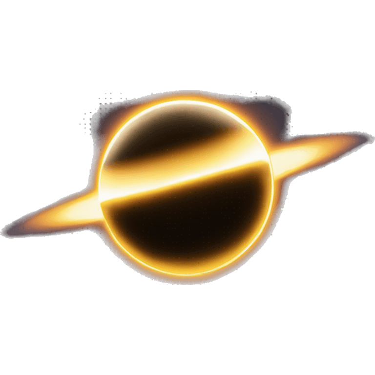 total solar eclipse bright ring around moon  emoji