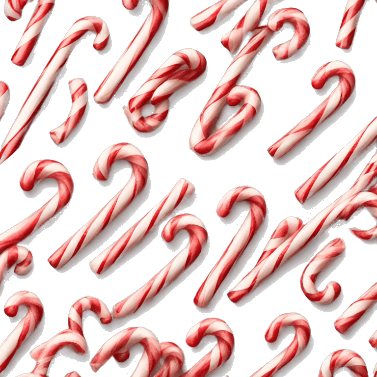 Heart shaped candy cane emoji