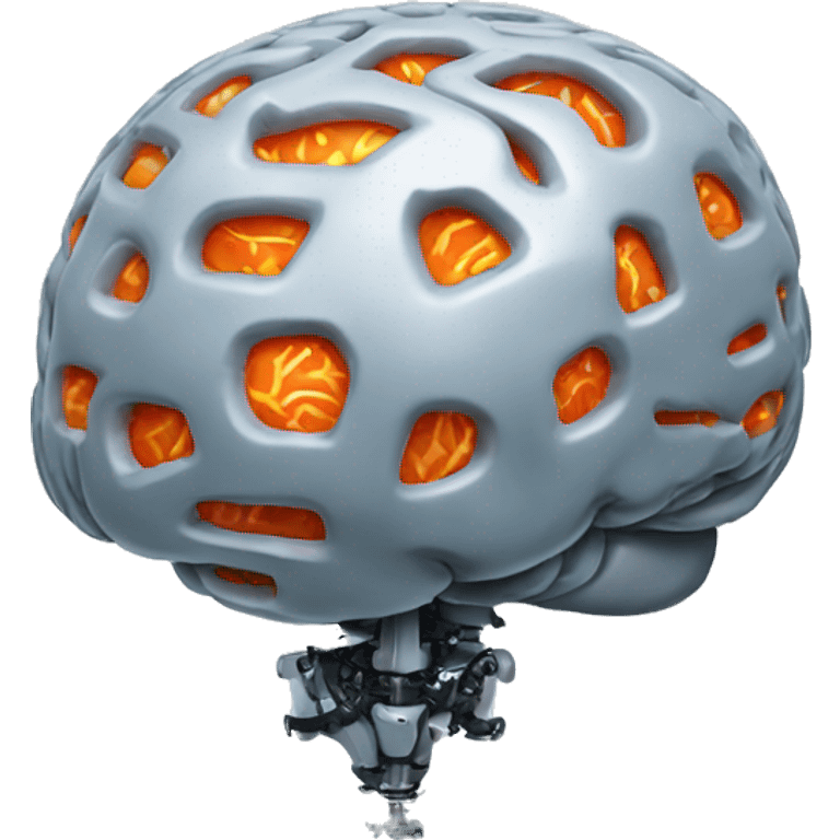 robotic brain emoji