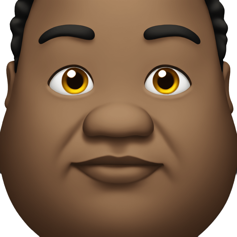 fat black man emoji