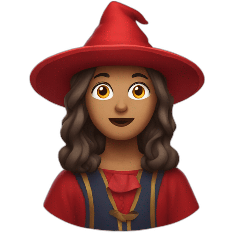 La sorcière rouge emoji