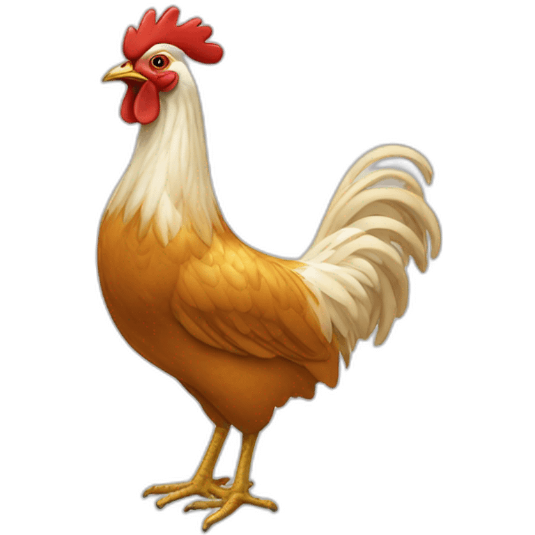 Poule doré emoji