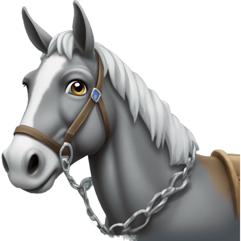 mule loaded with silver emoji