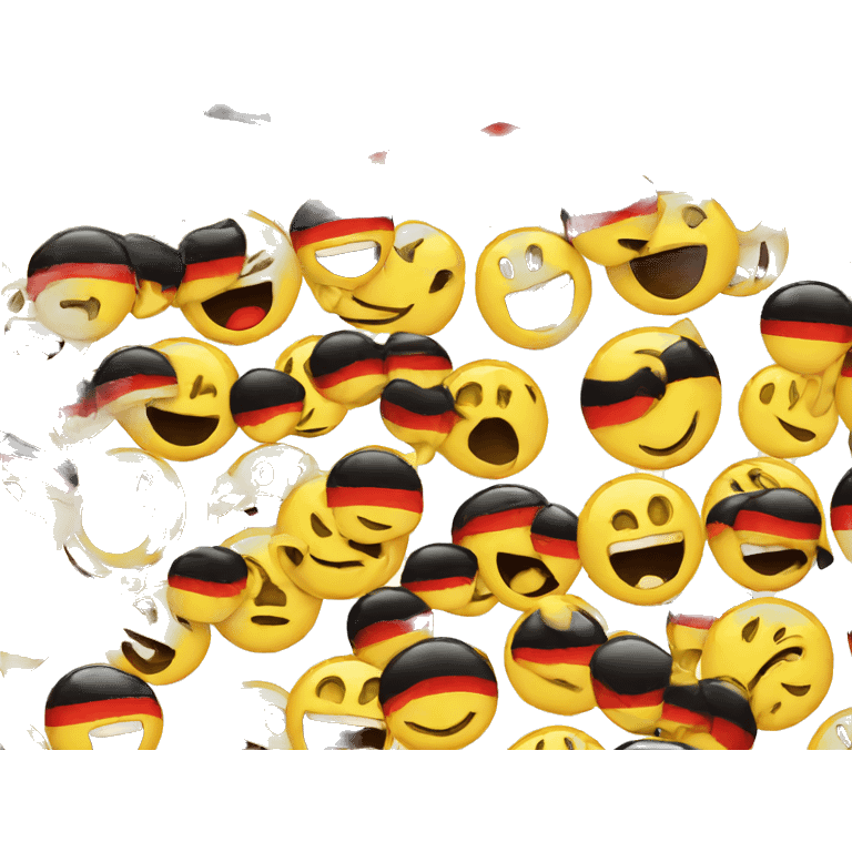 The German flag is smile emoji