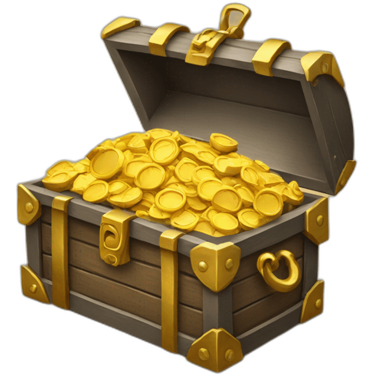 open treasure chest with iphones inside emoji