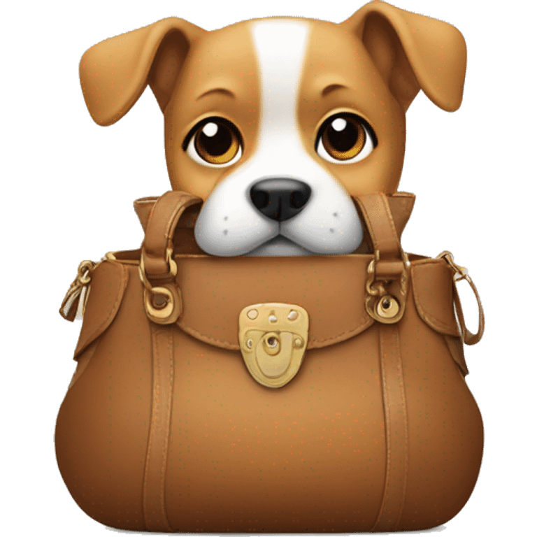 Dog in a purse emoji