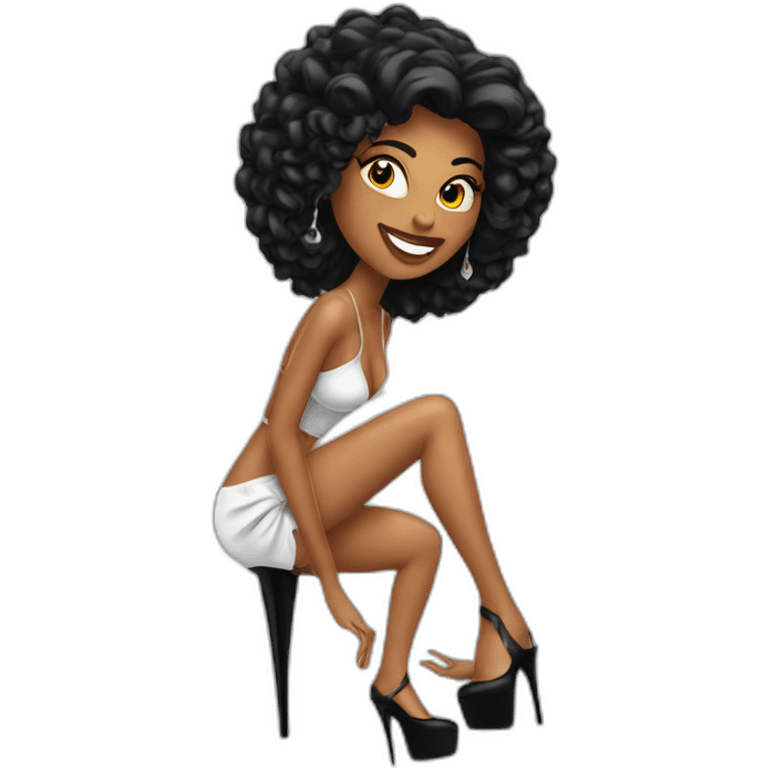 sexy woman on high heels emoji