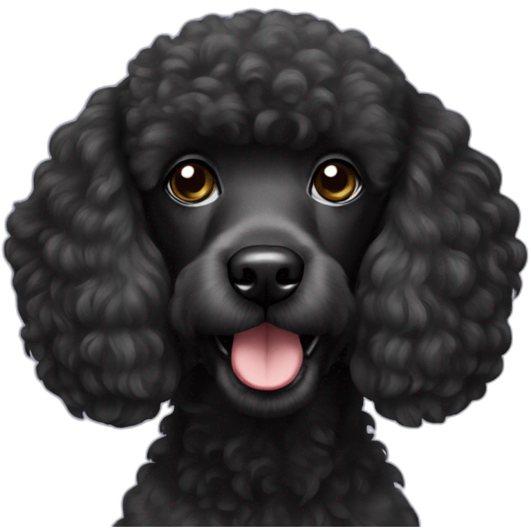 black poodle emoji