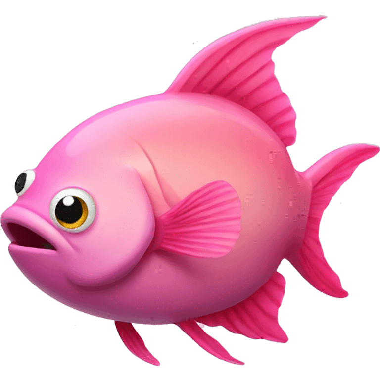 Pink fish emoji