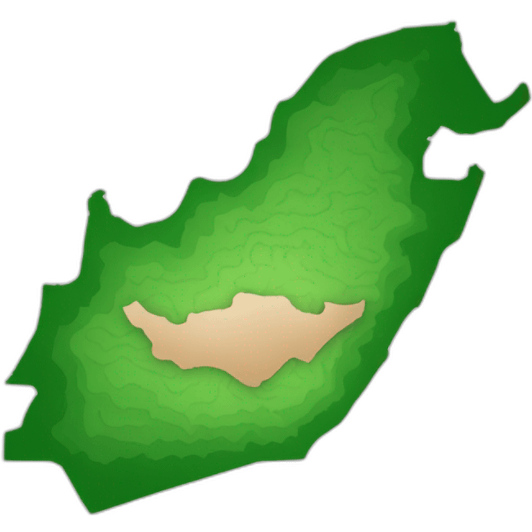 Saudi Arabia green map emoji