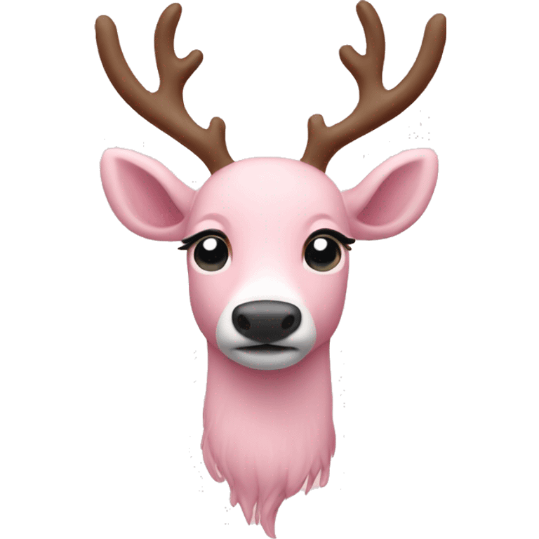 Light pink reindeer  emoji