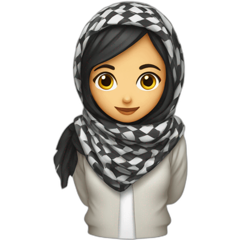 Keffiyeh girl emoji