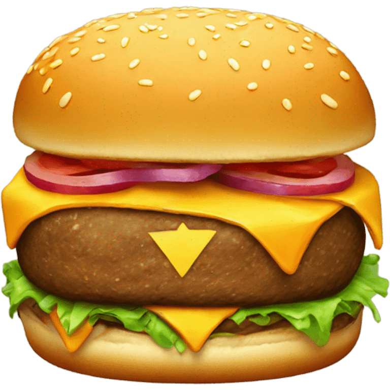 Radioactive burger emoji