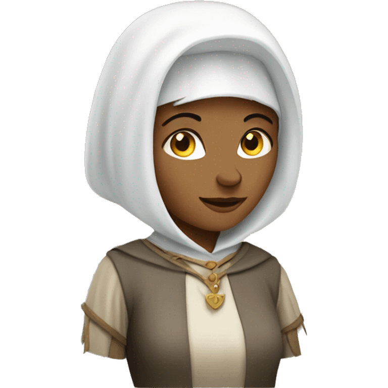 white medieval woman rich emoji