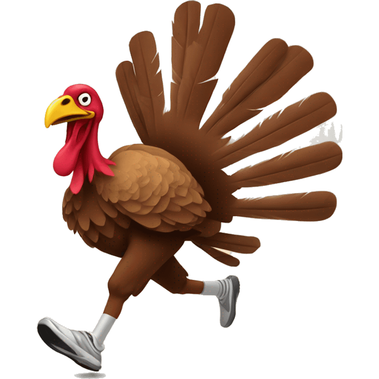 Jogging turkey emoji