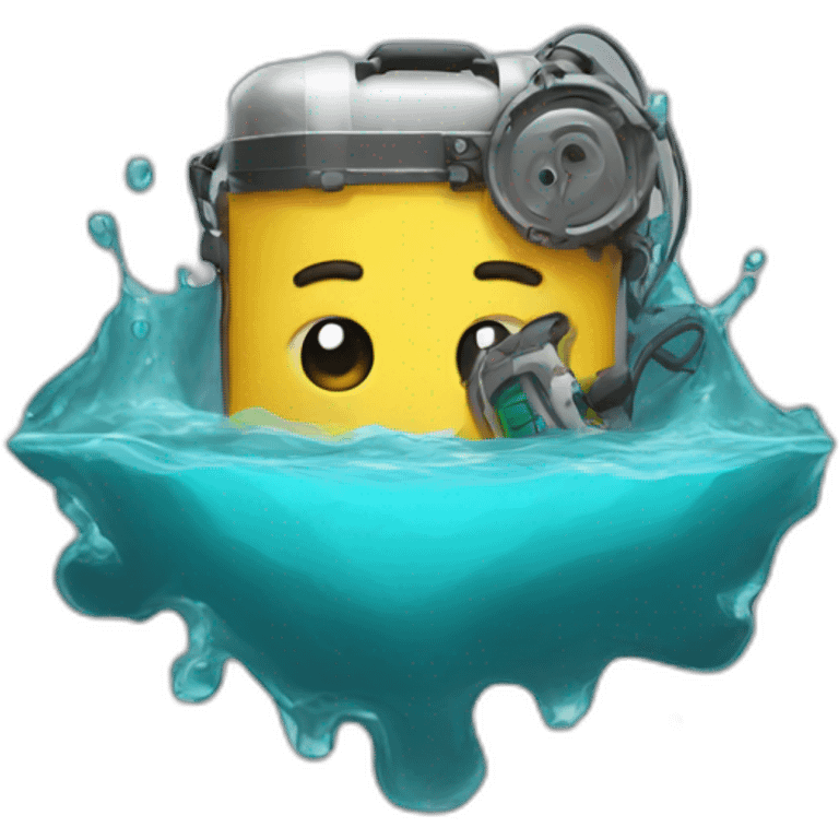 Repairing a drowned gadget emoji