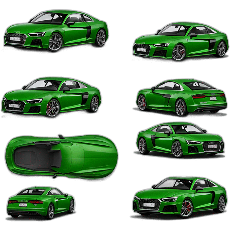 Audi r6 2023 Fir green emoji