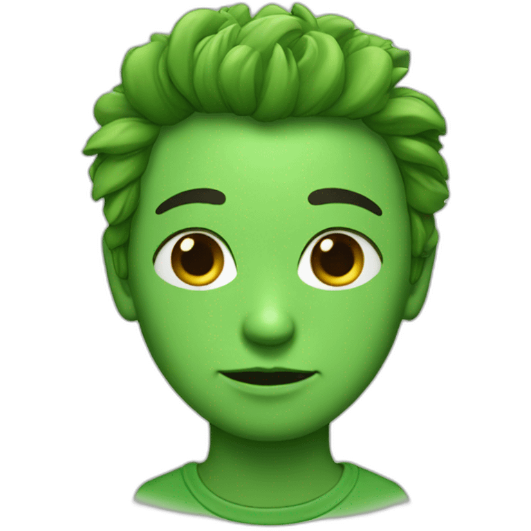 green ayes emoji