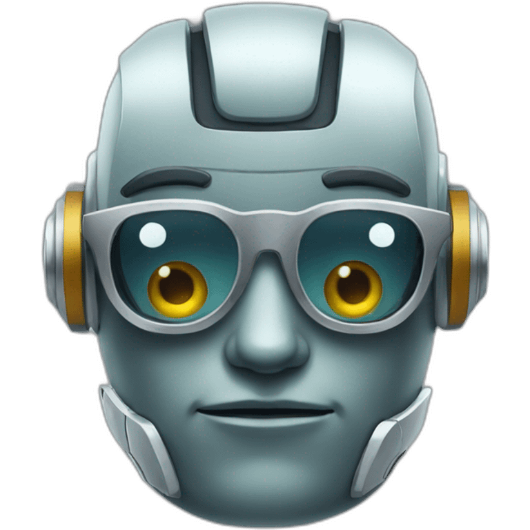 robot with glasses emoji