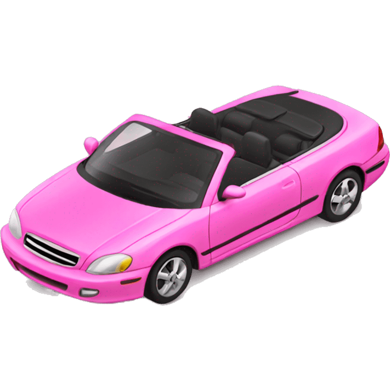 Pink convertible emoji